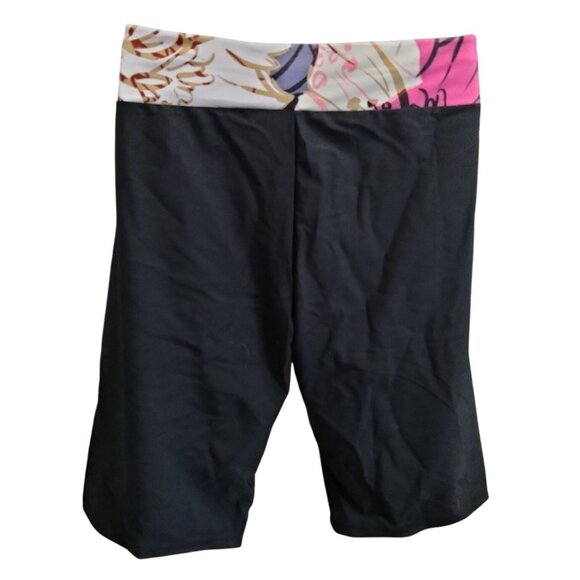 Lalagen Plus Size 3X Tankini Set Lace-up Front Racerback Tank Top Capri Shorts - Picture 7 of 10